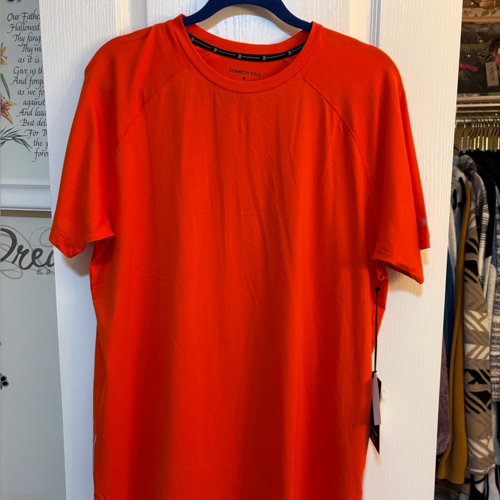Kenneth Cole Orange Short Sleeve Tee NWT
